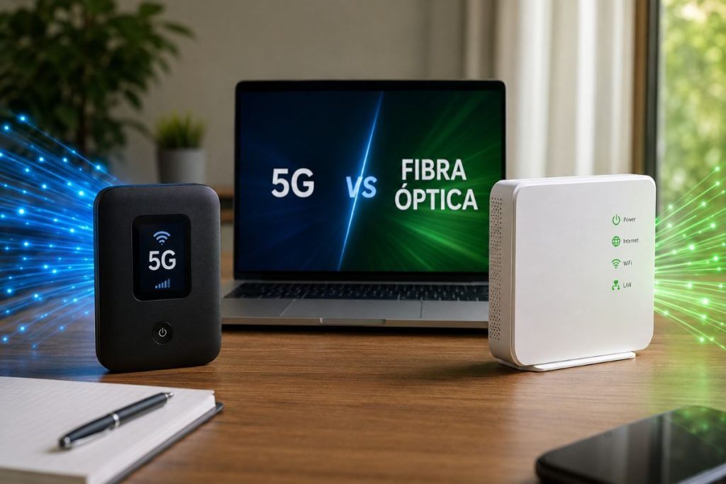 Internet para segunda residencia: fibra óptica o router 5G