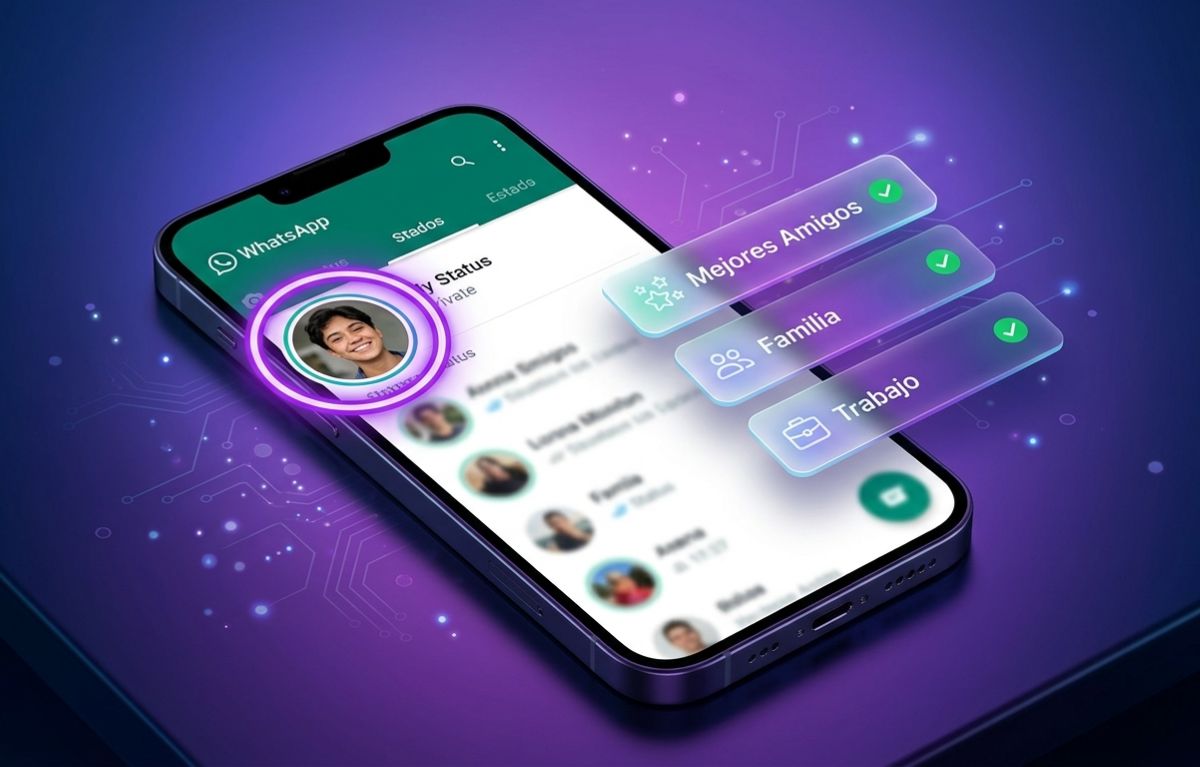 Privacidad en WhatsApp Estados: Listas Personalizadas y Anillo Morado