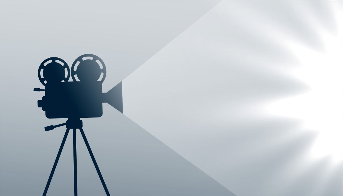 Camara de cine caricatura