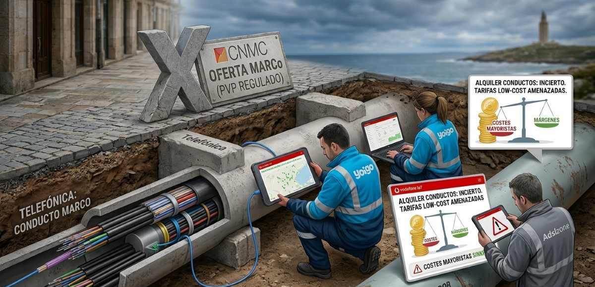 La CNMC estudia desregular los ductos de Telefónica y amenaza las tarifas de bajo coste