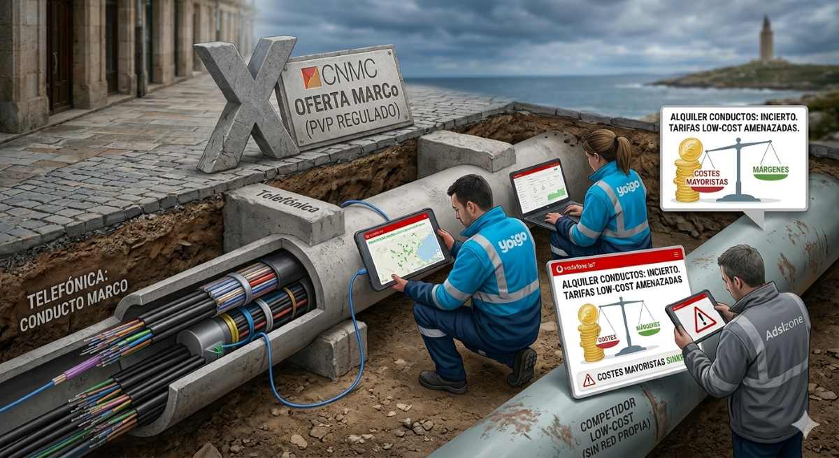 La CNMC estudia desregular los ductos de Telefónica y amenaza las tarifas de bajo coste