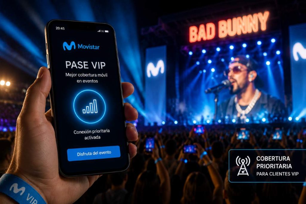 Fast Pass llega al concierto Bad Bunny con prioridad de datos móviles